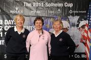 31 May 2011; The Kilmashogue Golf Club, Dublin, team, Eileen Roddy, captain, centre, Angela O'Duffy, left, and Audrey Cooke, pictured at The 2011 Solheim Cup Club Challenge Leinster Final at Dun Laoghaire Golf Club. 40 golf clubs qualified for the Leinster final, competing for a once-in-a-lifetime opportunity to play with a professional at the Ladies Irish Open on August 4 along with season tickets to The 2011 Solheim Cup in September. The Kilmashogue Golf Club, Dublin, team finished outside the top four qualification spots at the event. The 2011 Solheim Cup is the most prestigious international team event in women’s professional golf and will be take place in Killeen Castle, County Meath in September 23-25 this year. Log onto www.solheimcup.com for more information. The 2011 Solheim Cup Club Challenge Provincial Final, Dun Laoghaire Golf Club, Dun Laoghaire, Co. Dublin. Picture credit: Brian Lawless / SPORTSFILE