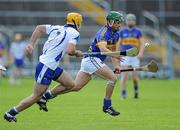 1 June 2011; John O'Neill, Tipperary, in action against Stephen Daniels, Waterford. Bord Gáis Energy Munster GAA Hurling Under 21 Championship, Quarter-Final, Tipperary v Waterford, Semple Stadium, Thurles, Co Tipperary. Picture credit: Matt Browne / SPORTSFILE