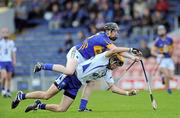 1 June 2011; Maurice Shanahan, Waterford, in action against Kevin O'Gorman, Tipperary. Bord Gáis Energy Munster GAA Hurling Under 21 Championship, Quarter-Final, Tipperary v Waterford, Semple Stadium, Thurles, Co Tipperary. Picture credit: Matt Browne / SPORTSFILE