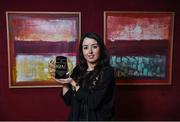 12 January 2017; Monaghan's Cathriona McConnell from Donaghmoyne is presented with the The Croke Park Hotel & LGFA Player of the Month for December at Croke Park in Jones Road, Dublin. Photo by Cody Glenn/Sportsfile