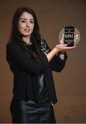 12 January 2017; Monaghan's Cathriona McConnell from Donaghmoyne is presented with the The Croke Park Hotel & LGFA Player of the Month for December at Croke Park in Jones Road, Dublin. Photo by Cody Glenn/Sportsfile