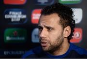 12 January 2017; Isa Nacewa of Leinster during a press conference at the RDS Arena, Ballsbridge, Dublin. Photo by Sam Barnes/Sportsfile