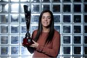 12 January 2017; Noel Murray of Shelbourne Ladies poses for a portrait with her Player of the Year award during the Continental Tyres Women's National League Awards ceremony at the (Arrol Suite) Guinness Storehouse in Dublin 8. Photo by Cody Glenn/Sportsfile