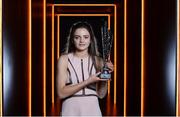 12 January 2017; Leanne Kiernan of Shelbourne Ladies poses for a portrait with her Young Player of the Year award during the Continental Tyres Women's National League Awards ceremony at the (Arrol Suite) Guinness Storehouse in Dublin 8. Photo by Cody Glenn/Sportsfile
