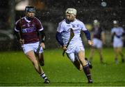 12 January 2017: Padraig Brehony of Galway in action against Mike Connelly of NUI Galway during the Bord na Mona Walsh Cup Group 1 Round 2 match between Galway and NUI Galway at Duggan park, Ballinasloe in Co Galway. Photo by Seb Daly/Sportsfile