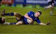 13 january 2017; Nick McCarthy of Leinster A scores his side's second try during the British & Irish Cup Pool 4 match between Nottingham and Leinster A at The Bay Stadium in Nottingham, England. Photo by Robin Parker/Sportsfile
