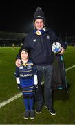 13 January 2017; Matchday mascot Niall Finn, from Garristown, Dublin, ahead of the European Rugby Champions Cup Pool 4 Round 5 match between Leinster and Montpellier at the RDS Arena in Dublin. Photo by Stephen McCarthy/Sportsfile
