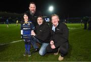 13 January 2017; Matchday mascot Niall Finn, from Garristown, Dublin, ahead of the European Rugby Champions Cup Pool 4 Round 5 match between Leinster and Montpellier at the RDS Arena in Dublin. Photo by Stephen McCarthy/Sportsfile