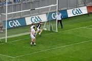 5 June 2011; Graham Geraghty, 25, Meath, scores a goal for his side which was subsequently disallowed by referee Syl Doyle. Leinster GAA Football Senior Championship Quarter-Final, Kildare v Meath, Croke Park, Dublin. Picture credit: Brendan Moran / SPORTSFILE