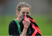 14 January 2017; Fionnuala McCormack of Ireland  after finishing fourth in the Senior Womens race at the Antrim International Cross Country at the Greenmount Campus, Stormont, Co. Antrim. Photo by Oliver McVeigh/Sportsfile