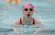 14 January 2017; Marie Keating in action in the pool during the Irish Paralympic Sport Expo at the National Sports Campus in Abbotstown, Dublin.  Photo by Eóin Noonan/Sportsfile