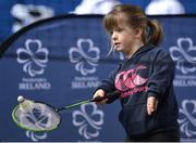 14 January 2017; Thea Langton, age 11, from Belfast in action during the Irish Paralympic Sport Expo at the National Sports Campus in Abbotstown, Dublin.  Photo by Eóin Noonan/Sportsfile