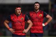 14 January 2017; CJ Stander, left, and Jean Kleyn of Munster during the European Rugby Champions Cup pool 1 round 5 match between Glasgow Warriors and Munster at Scotstoun Stadium in Glasgow, Scotland. Photo by Stephen McCarthy/Sportsfile