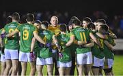 14 January 2017; Meath goalkeeper Joe Sheridan with his team-mates before the start of the second half at the Bord na Mona O'Byrne Cup Group 3 Round 3 match between Laois and Meath at Stradbally, Co. Laois. Photo by Matt Browne/Sportsfile