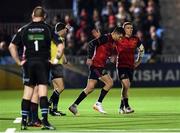 14 January 2017; Conor Murray of Munster leaves the pitch for a head injury assesment during the European Rugby Champions Cup pool 1 round 5 match between Glasgow Warriors and Munster at Scotstoun Stadium in Glasgow, Scotland. Photo by Stephen McCarthy/Sportsfile