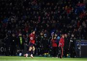 14 January 2017; Conor Murray of Munster leaves the pitch for a head injury assesment during the European Rugby Champions Cup pool 1 round 5 match between Glasgow Warriors and Munster at Scotstoun Stadium in Glasgow, Scotland. Photo by Stephen McCarthy/Sportsfile