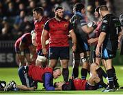 14 January 2017; Conor Murray of Munster is treated for an injury during the European Rugby Champions Cup pool 1 round 5 match between Glasgow Warriors and Munster at Scotstoun Stadium in Glasgow, Scotland. Photo by Stephen McCarthy/Sportsfile