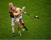 15 January 2017; Simon McCrory of Antrim in action against Richie Leahy of Kilkenny during the Bord na Mona Walsh Cup Group 2 Round 2 match between Kilkenny and Antrim at Abbotstown GAA Ground in Abbotstown, Co Dublin. Photo by Cody Glenn/Sportsfile