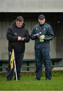15 January 2017; Leitrim manager Brendan Guckian, right, and selector John O’Mahony during the Connacht FBD League Section B Round 2 match between Leitrim and Galway at Sean O’Heslin Park in Ballinamore, Co Leitrim. Photo by Seb Daly/Sportsfile