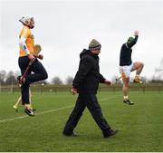 15 January 2017; Antrim manager Neal Peden as his players warm up ahead of the Bord na Mona Walsh Cup Group 2 Round 2 match between Kilkenny and Antrim at Abbotstown GAA Ground in Abbotstown, Co Dublin. Photo by Cody Glenn/Sportsfile