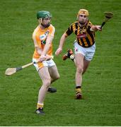 15 January 2017; Conor McCann of Antrim in action against Ollie Walsh of Kilkenny during the Bord na Mona Walsh Cup Group 2 Round 2 match between Kilkenny and Antrim at Abbotstown GAA Ground in Abbotstown, Co Dublin. Photo by Cody Glenn/Sportsfile