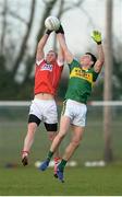 15 January 2017; Ruairi Deane of Cork in action against Jack Barry of Kerry during the McGrath Cup Round 3 match between Cork and Kerry at Mallow GAA Grounds in Mallow, Co Cork. Photo by Eóin Noonan/Sportsfile