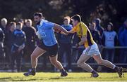 15 January 2017; Ross Hazley of Dublin in action against Tom Byrne of Wexford during the Bord na Mona Walsh Cup Group 1 Round 3 match between Wexford and Dublin at St Patrick's Park in Enniscorthy, Co Wexford. Photo by Matt Browne/Sportsfile
