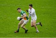 15 January 2017; Leon Fox of Offaly in action against Mick O'Grady of Kildare during the Bord na Mona O'Byrne Cup Group 2 Round 3 match between Offaly and Kildare at O'Connor Park in Tullamore, Co Offaly. Photo by Piaras Ó Mídheach/Sportsfile