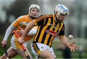 15 January 2017; Jonjo Farrell of Kilkenny in action against Stephen Rooney of Antrim during the Bord na Mona Walsh Cup Group 2 Round 2 match between Kilkenny and Antrim at Abbotstown GAA Ground in Abbotstown, Co Dublin. Photo by Cody Glenn/Sportsfile