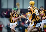 15 January 2017; Conor Martin of Kilkenny has a shot on goal during the Bord na Mona Walsh Cup Group 2 Round 2 match between Kilkenny and Antrim at Abbotstown GAA Ground in Abbotstown, Co Dublin. Photo by Cody Glenn/Sportsfile