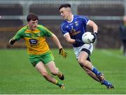 15 January 2017; Gerard Smith of Cavan in action against Niall O'Donnell of Donegal during the Bank of Ireland Dr. McKenna Cup Section C Round 2 match between Donegal and Cavan at Pairc MacCumhaill in Ballybofey, Co Donegal. Photo by Oliver McVeigh/Sportsfile