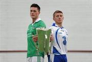 7 June 2011; Limerick hurler Gavin O'Mahony, left, and Waterford hurler Stephen Molumphy ahead of their side's Munster GAA Senior Hurling Championship Semi-Final, on Sunday 12th June, at Semple Stadium, Thurles. 2011 Munster GAA Senior Football and Hurling Championships Launch. Mallow GAA Complex, Mallow, Co. Cork. Picture credit: Stephen McCarthy / SPORTSFILE