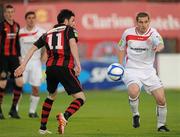 10 June 2011; Danny Ventre, Sligo Rovers, in action against Killian Brennan, Bohemians. Airtricity League Premier Division, Bohemians v Sligo Rovers, Dalymount Park, Dublin. Picture credit: Brian Lawless / SPORTSFILE