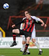 10 June 2011; Anto Flood, Bohemians, in action against Jason McGuinnes, Sligo Rovers. Airtricity League Premier Division, Bohemians v Sligo Rovers, Dalymount Park, Dublin. Picture credit: Brian Lawless / SPORTSFILE