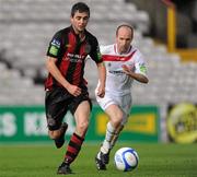 10 June 2011; Stephen Traynor, Bohemians, in action against Alan Kirby, Sligo Rovers. Airtricity League Premier Division, Bohemians v Sligo Rovers, Dalymount Park, Dublin. Picture credit: Brian Lawless / SPORTSFILE