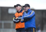 15 January 2017; Clare joint managers Gerry O'Connor, right, and Donal Moloney during the Co-Op Superstores Munster Senior Hurling League Round 2 match between Kerry and Clare at Austin Stack Park in Tralee, Co Kerry. Photo by Diarmuid Greene/Sportsfile