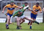 15 January 2017; Sean Weir and Rory Horgan of Kerry in action against Cathal McInerney and David Reidy of Clare during the Co-Op Superstores Munster Senior Hurling League Round 2 match between Kerry and Clare at Austin Stack Park in Tralee, Co Kerry. Photo by Diarmuid Greene/Sportsfile