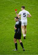 15 January 2017; Referee Patrick Maguire shows a straight red card to Shea Ryan of Kildare in the second half during the Bord na Mona O'Byrne Cup Group 2 Round 3 match between Offaly and Kildare at O'Connor Park in Tullamore, Co Offaly. Photo by Piaras Ó Mídheach/Sportsfile