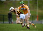 15 January 2017; Jonjo Farrell of Kilkenny in action against Matthew Donnelly of Antrim during the Bord na Mona Walsh Cup Group 2 Round 2 match between Kilkenny and Antrim at Abbotstown GAA Ground in Abbotstown, Co Dublin. Photo by Cody Glenn/Sportsfile