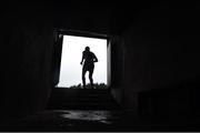 15 January 2017; Ray Connolly of Sligo IT runs out from the tunnel area for the start of second half during the Connacht FBD League Section A Round 2 match between Mayo and Sligo IT at James Stephen's Park in Ballina, Co Mayo. Photo by David Maher/Sportsfile