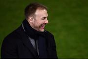 15 January 2017; BT Sport pundit and former Ulster player Stephen Ferris during the European Rugby Champions Cup Pool 5 Round 5 match between Exeter Chiefs and Ulster at Sandy Park in Exeter, England. Photo by Ramsey Cardy/Sportsfile