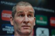 16 January 2017; Leinster senior coach Stuart Lancaster during a press conference at UCD in Belfield, Dublin.  Photo by Seb Daly/Sportsfile