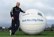 16 January 2017; Pictured at the GAA Healthy Clubs launch is Tyrone manager Mickey Harte at Craobh Chiarain GAA Club, Parnell Park in Donnycarney, Dublin. The GAA launched the next stage of their pioneering project to transform Ireland's GAA clubs into ground-breaking healthy hubs. The launch intends to encourage more GAA clubs to get involved to support communities in pursuit of better physical, social and mental wellbeing. Photo by Cody Glenn/Sportsfile