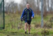 16 January 2017; Leinster senior coach Stuart Lancaster arrives ahead of squad training at UCD in Belfield, Dublin. Photo by Seb Daly/Sportsfile