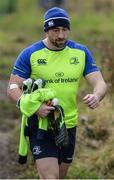 16 January 2017; Jack Conan of Leinster arrives ahead of squad training at UCD in Belfield, Dublin. Photo by Seb Daly/Sportsfile