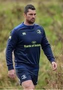 16 January 2017; Rob Kearney of Leinster arrives ahead of squad training at UCD in Belfield, Dublin. Photo by Seb Daly/Sportsfile