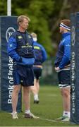 16 January 2017; Leinster coach Leo Cullen, left, and Peadar Timmins during squad training at UCD in Belfield, Dublin. Photo by Seb Daly/Sportsfile