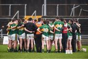 8 January 2017; The Kerry team gather together in a huddle after the McGrath Cup Round 1 match between Kerry and Tipperary at Austin Stack Park in Tralee, Co. Kerry. Photo by Diarmuid Greene/Sportsfile