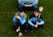 17 January 2017; Dublin GAA today announced a new official car partnership with Subaru. Pictured are Dublin Hurlers Eoghan O'Donnell, left, and Chris Crummey at Parnell Park in Dublin. Photo by Sam Barnes/Sportsfile