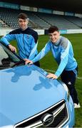 17 January 2017; Dublin GAA today announced a new official car partnership with Subaru. Pictured are Dublin hurlers Chris Crummey, left, and Eoghan O'Donnell at Parnell Park in Dublin. Photo by Sam Barnes/Sportsfile